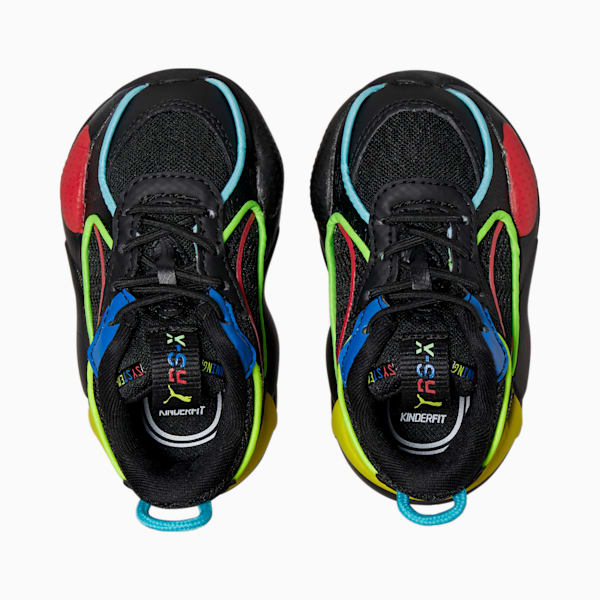 RS-X Hypnotic Toddler Shoes, Puma Black-High Risk Red-Lapis Blue, extralarge