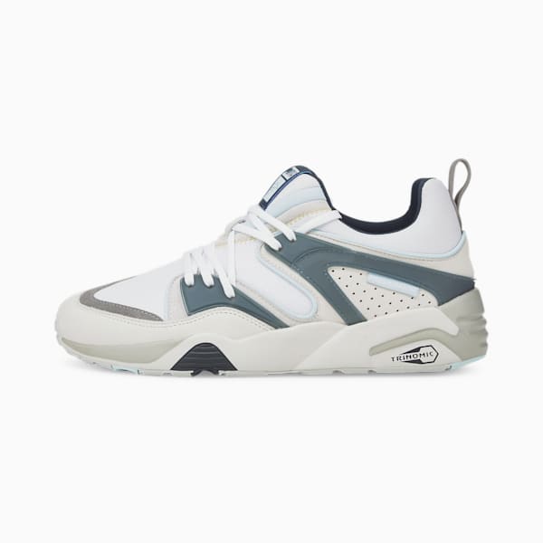 Blaze of Glory Welcome to Napoli Unisex Sneakers, Puma White-Midnight Navy, extralarge-IND