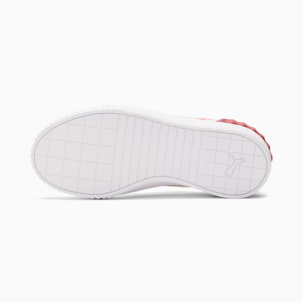 Carina Lift Watercolor Sneakers JR, Puma White-American Beauty-Cloud Pink, extralarge