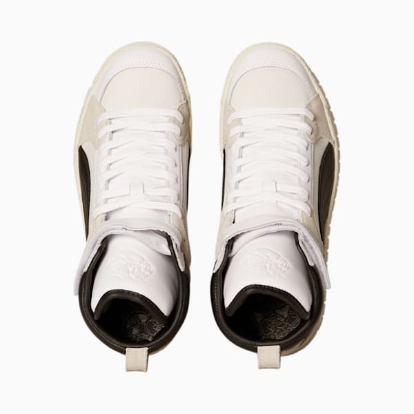 High Court Regal Ralph Sampson Mid Women's Sneakers, Whisper White-Puma Black