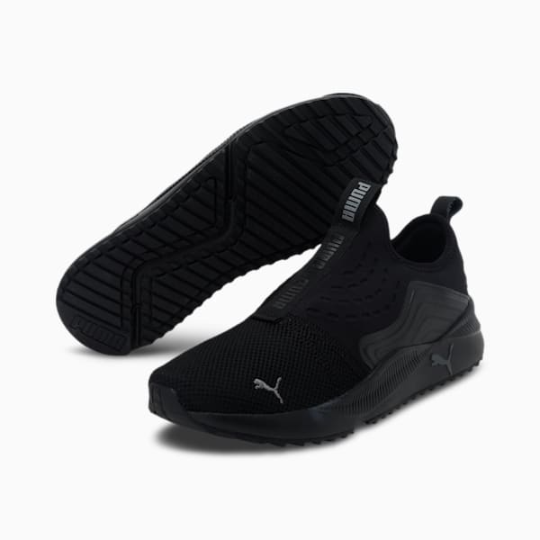 Pacer Future Slip-On Unisex Sneakers, Puma Black-Dark Shadow, extralarge-IND