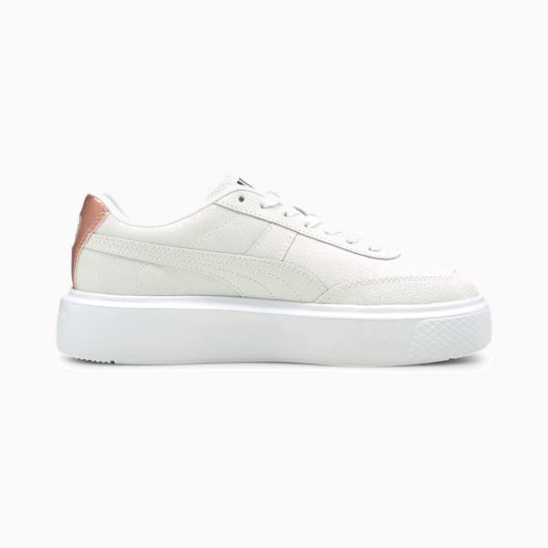 オスロ マヤ CRACKED ウィメンズ スニーカー, Puma White-Puma Black-Rose Gold, extralarge-JPN