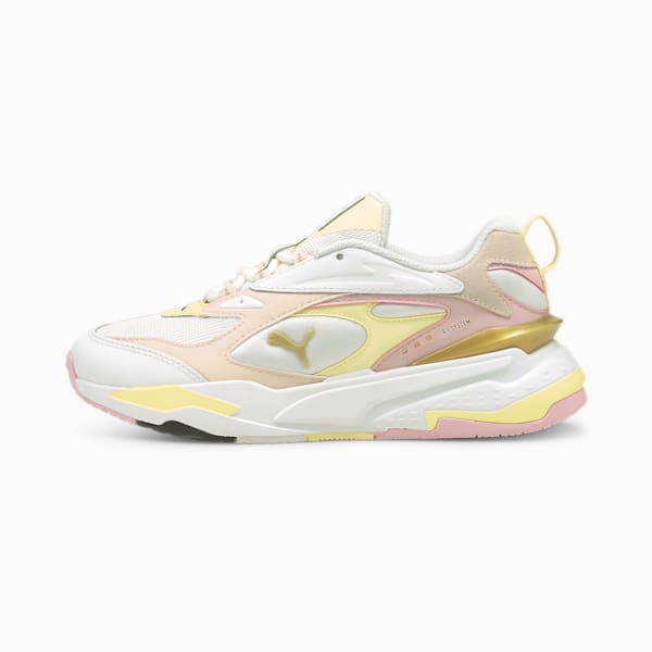 RS-Fast Mix Gold Unisex Sneakers, Puma White-Pearl-Yellow Pear, extralarge-IND