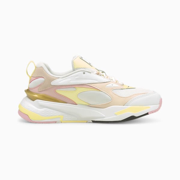 RS-Fast Mix Gold Unisex Sneakers, Puma White-Pearl-Yellow Pear, extralarge-IND