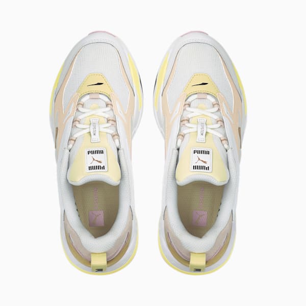 RS-Fast Mix Gold Unisex Sneakers, Puma White-Pearl-Yellow Pear, extralarge-IND