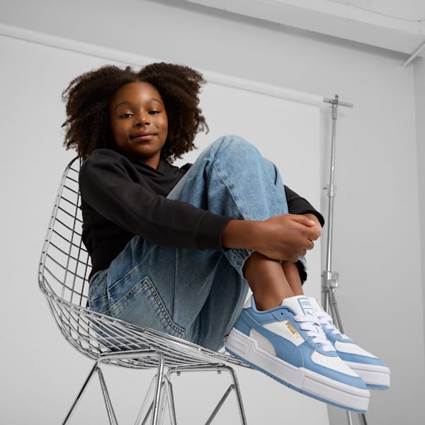 CA Pro Classic Big Kids' Sneakers, PUMA White-Zen Blue, extralarge