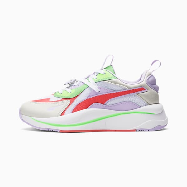 RS-Curve IWD Women's Sneakers, Puma White-Nimbus Cloud-Sun Kissed Coral, extralarge