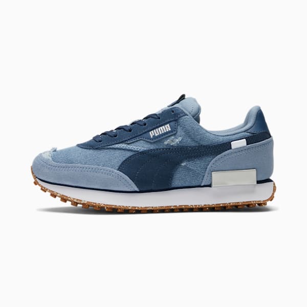 Future Rider Denim Women's Sneakers, Faded Denim-Dark Denim-Puma Silver, extralarge