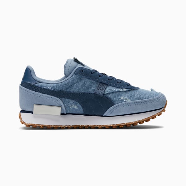 Future Rider Denim Women's Sneakers, Faded Denim-Dark Denim-Puma Silver, extralarge