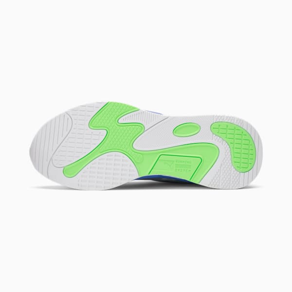 RS-FAST Paradise Men's Sneakers, Puma White-Star Sapphire-Elektro Green-SOFT FLUO YELLOW, extralarge