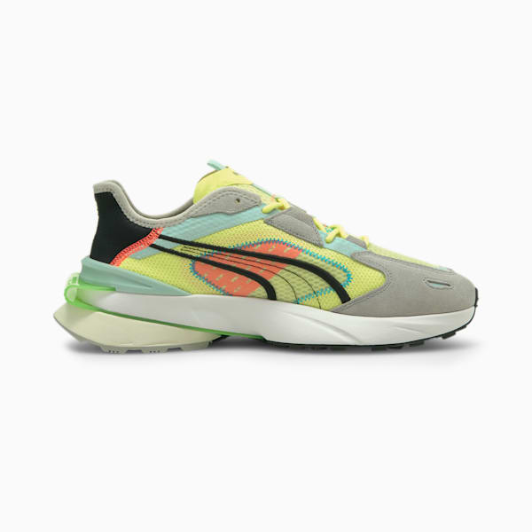 PUMA x PWRFRAME OP-1 Abstract Unisex Sneakers, SOFT FLUO YELLOW-Quarry-Marshmallow