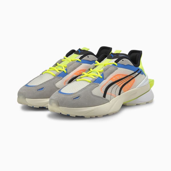 PWRFRAME OP-1 Abstract Sneakers, Nimbus Cloud-Yellow Alert-Puma White, extralarge-IND