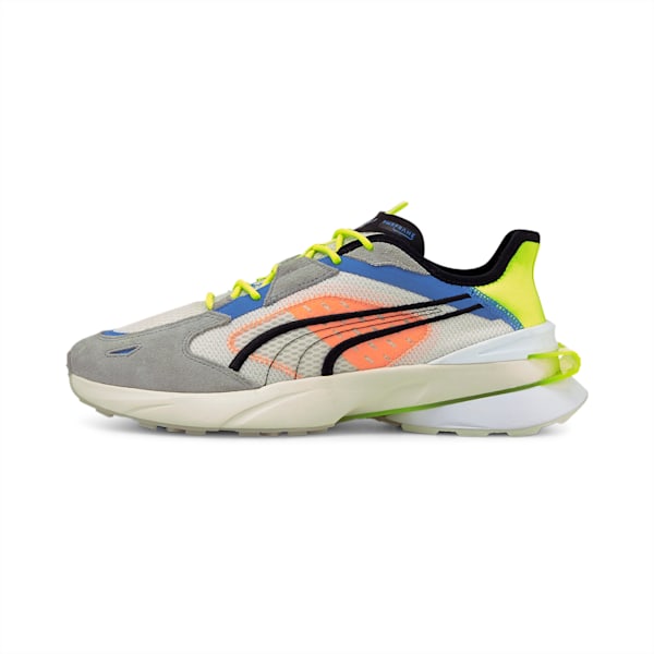 PWRFRAME OP-1 Abstract Unisex Sneakers, Nimbus Cloud-Yellow Alert-Puma White, extralarge-IND