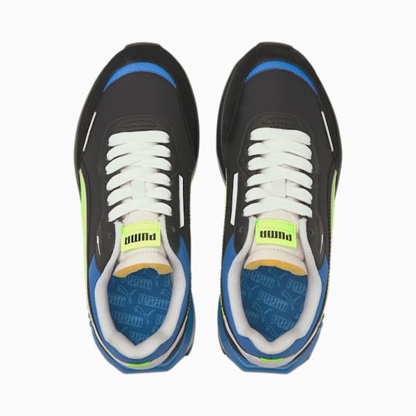 City Rider Electric Kid's Sneakers, Puma Black-Green Glare, extralarge-IND