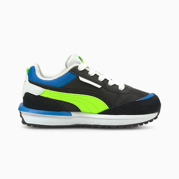 City Rider Electric Kid's Sneakers, Puma Black-Green Glare, extralarge-IND