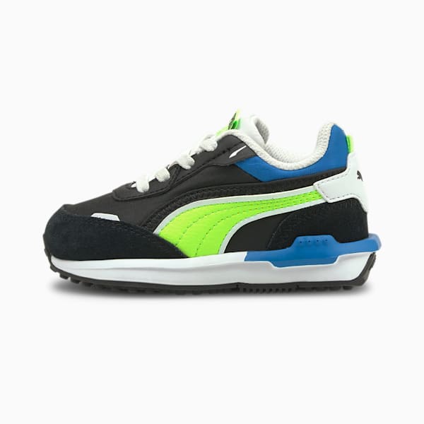 City Rider Electric Toddler Shoes, Puma Black-Green Glare, extralarge