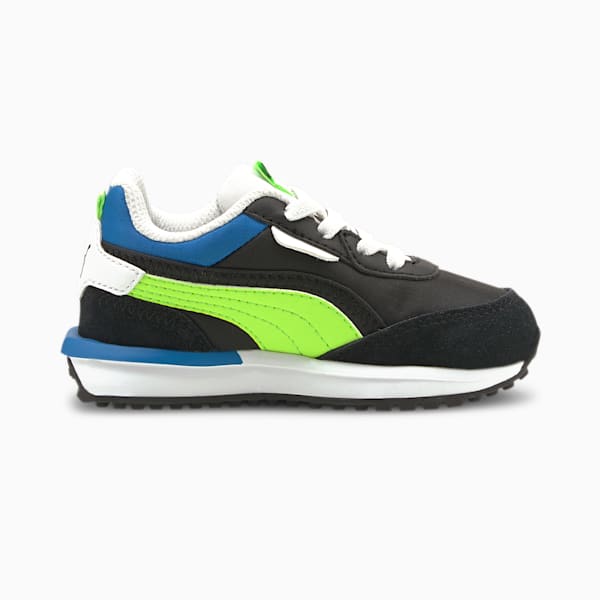 City Rider Electric Toddler Shoes, Puma Black-Green Glare, extralarge