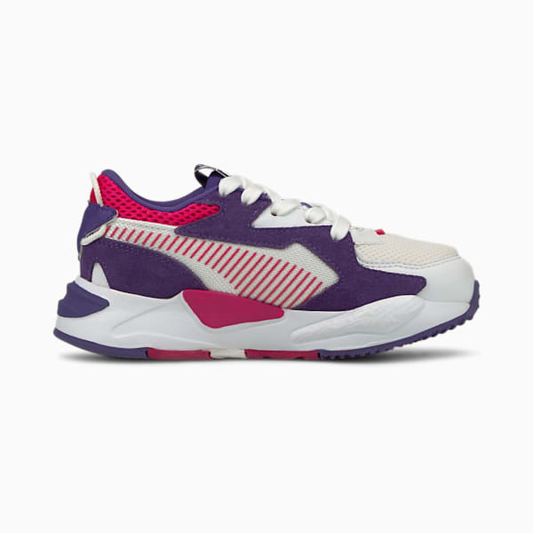RS-Z Little Kids' Sneakers, Puma White-Beetroot Purple-Prism Violet, extralarge