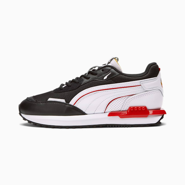 City Rider AS Sneakers JR, Puma Black-Puma White-High Risk Red, extralarge