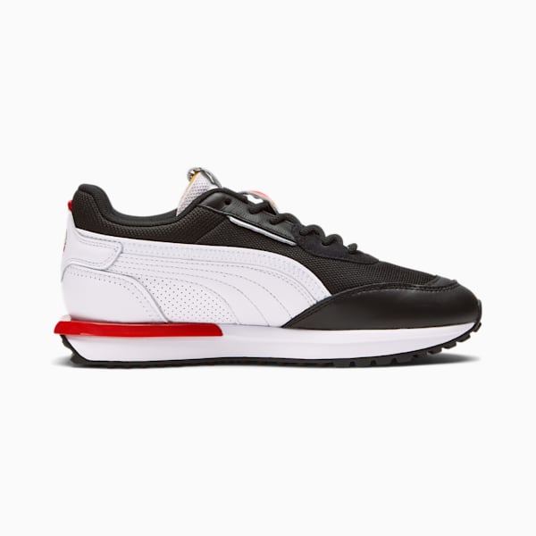 City Rider AS Sneakers JR, Puma Black-Puma White-High Risk Red, extralarge