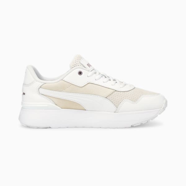 R78 Voyage Premium Women's Sneakers, Puma White-Puma White-Quail, extralarge