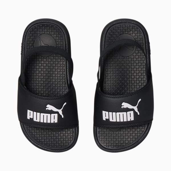 Little Kids' Cool Cat Backstrap, Puma Black-Puma White, extralarge