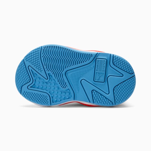 RS-X Airbrush Toddler Shoes, Puma White-Red Blast-Luminous Blue, extralarge