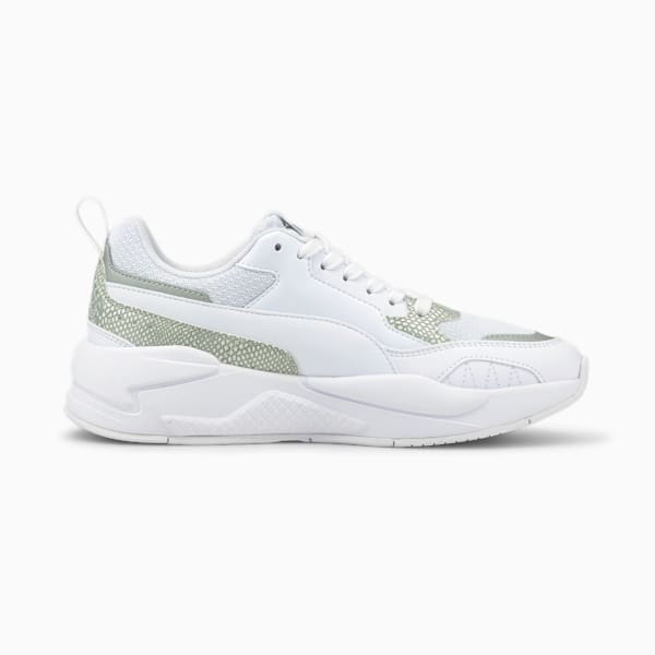 X-Ray² Square Snake Premium Women's Sneakers, Puma White-Puma White-Puma Silver, extralarge