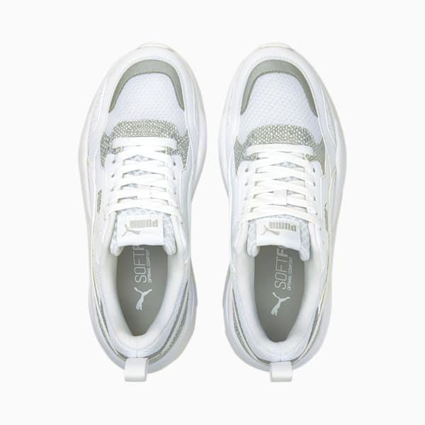 X-Ray² Square Snake Premium Women's Sneakers, Puma White-Puma White-Puma Silver, extralarge