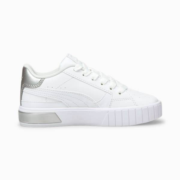 Cali Star Metallic Little Kids' Sneakers, Puma White-Puma White
