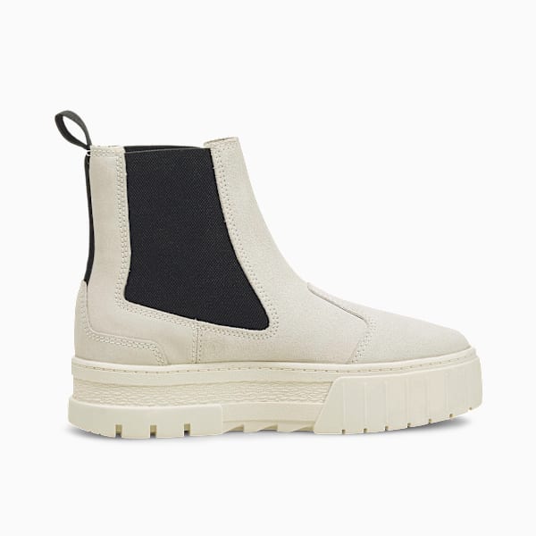Mayze Suede Women's Chelsea Boots, Marshmallow, extralarge