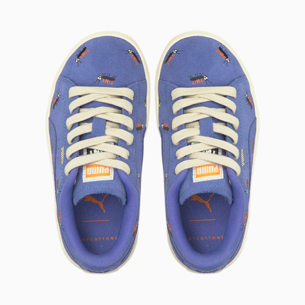 キッズ PUMA X TINYCOTTONS スウェード 17-21.5cm, Baja Blue-Whisper White