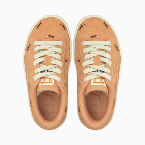 キッズ PUMA X TINYCOTTONS スウェード 17-21.5cm, Dusty Coral-Whisper White