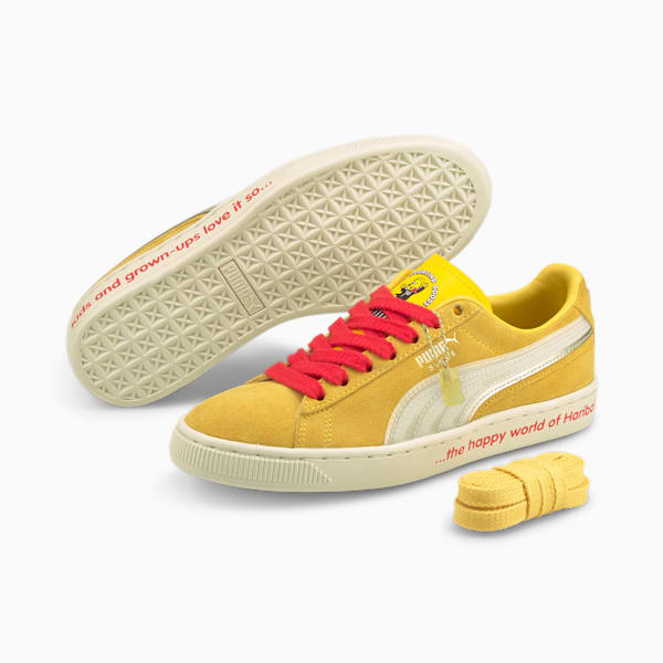 PUMA x HARIBO Suede Triplex Sneakers JR, Mimosa-Whisper White, extralarge