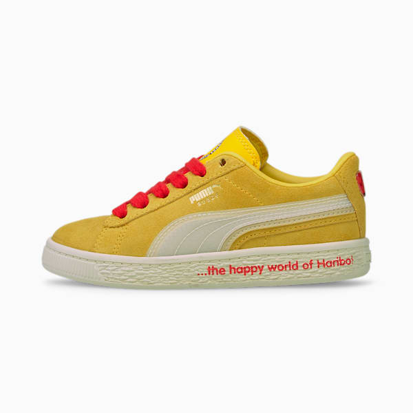 PUMA x HARIBO Suede Triplex Little Kids' Sneakers, Mimosa-Whisper White, extralarge