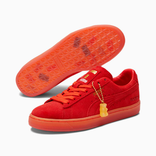 PUMA x HARIBO Suede Sneakers Big Kids, Poppy Red-Poppy Red, extralarge