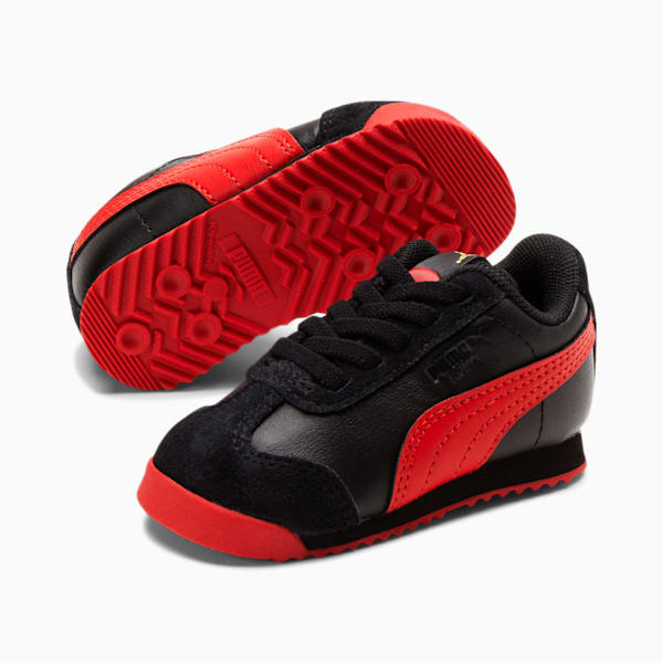 Roma Art of Sport Toddler Shoes, Puma Black-High Risk Red, extralarge