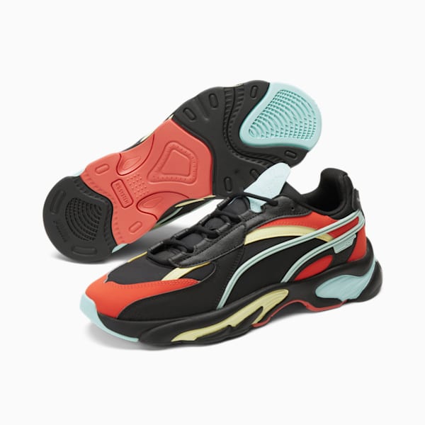 RS-Connect FR Sneakers, Puma Black-Grenadine-Eggshell Blue-Yellow Pear, extralarge