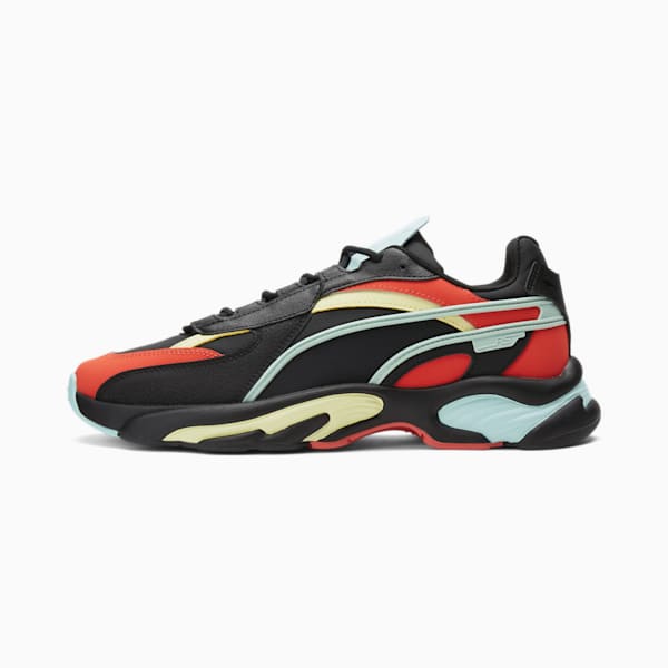 RS-Connect FR Sneakers, Puma Black-Grenadine-Eggshell Blue-Yellow Pear, extralarge