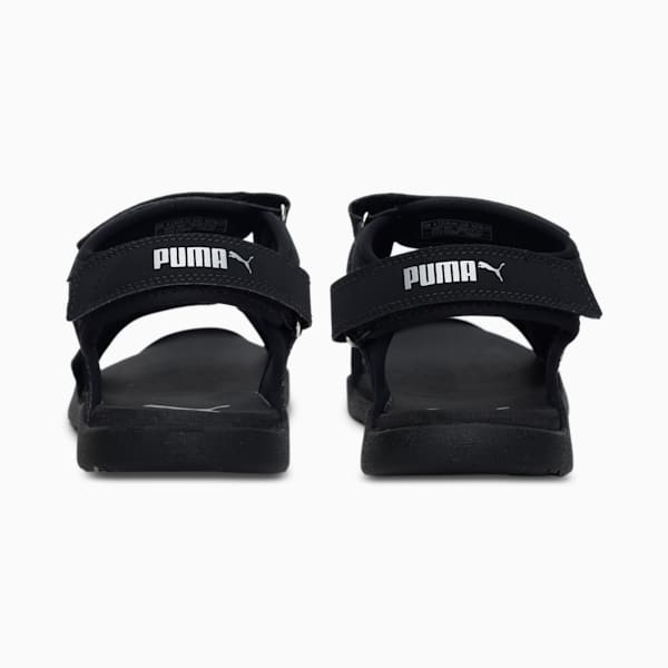 Path Men's Sandals, Puma Black-Silver, extralarge-IND
