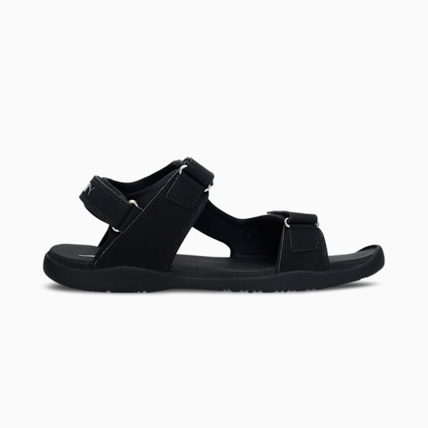 Path Men's Sandals, Puma Black-Silver, extralarge-IND