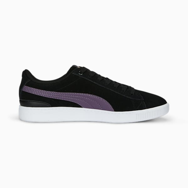 Vikky V3 Women's Sneakers, PUMA Black-Purple Charcoal-PUMA Gold, extralarge-IND