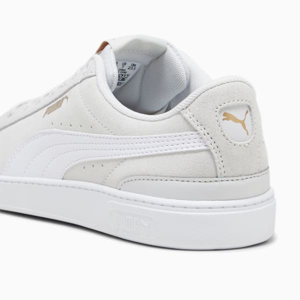 Vikky V3 Women's Sneakers, Feather Gray-PUMA White-PUMA Gold, extralarge