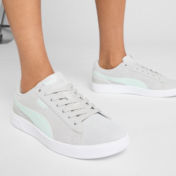 Baskets Vikky V3 Femme, Cool Light Gray-Peaceful Blue-PUMA White, extralarge