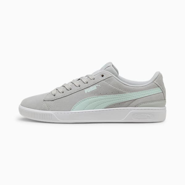 Vikky V3 Women's Sneakers, Cool Light Gray-Peaceful Blue-PUMA White, extralarge