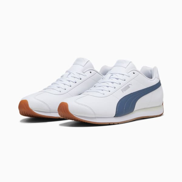 Turin III Men's Sneakers, PUMA White-Inky Blue-Gum, extralarge