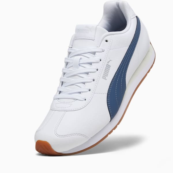 Turin III Men's Sneakers, PUMA White-Inky Blue-Gum, extralarge