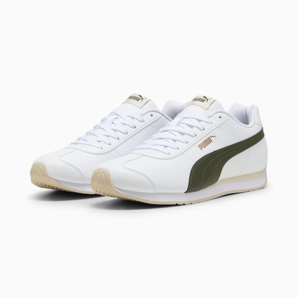 ユニセックス チューリン 3 スニーカー, PUMA White-Dark Olive-Putty-PUMA Gold, extralarge-JPN