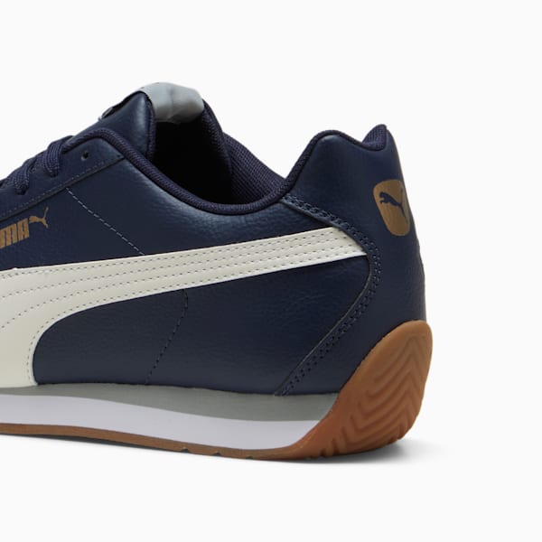 Turin III Men's Sneakers, PUMA Navy-Vapor Gray-Cool Mid Gray-PUMA Gold, extralarge