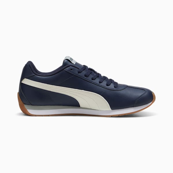 Turin III Men's Sneakers, PUMA Navy-Vapor Gray-Cool Mid Gray-PUMA Gold, extralarge